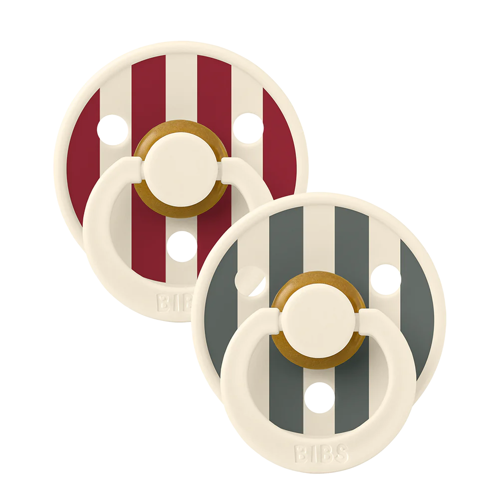 BIBS Studio Colour 2 Pack Block - Ruby Pine Mix