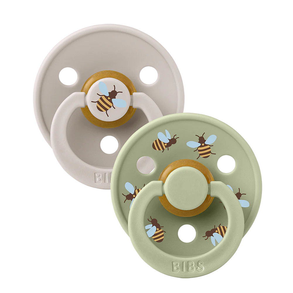 BIBS Studio Colour 2 Pack Bumblebee - Mushroom/Sage