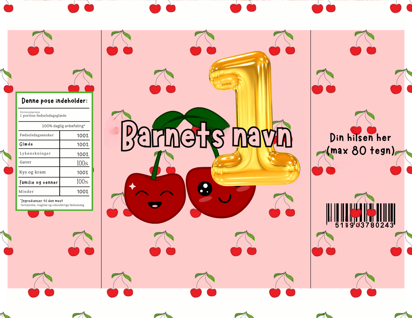 Chipspose med eget design (gavepose)