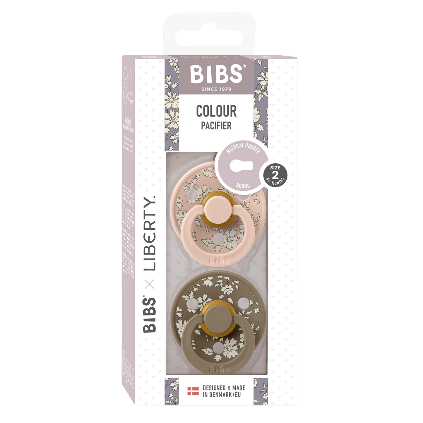 BIBS x LIBERTY Colour 2 Pack Capel - Blush Mix