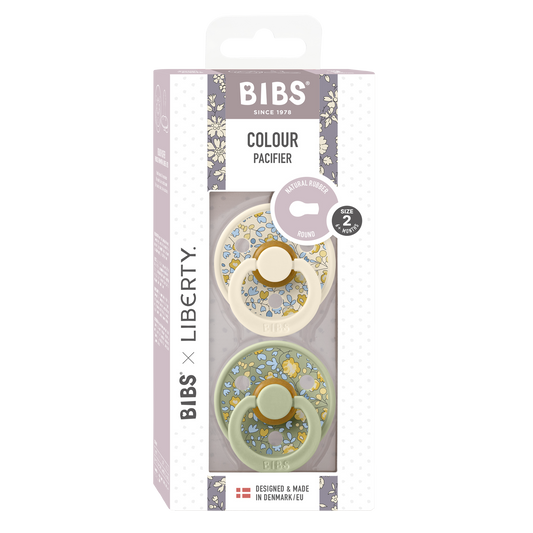 BIBS x LIBERTY Colour 2 Pack Eloise - Sage Mix