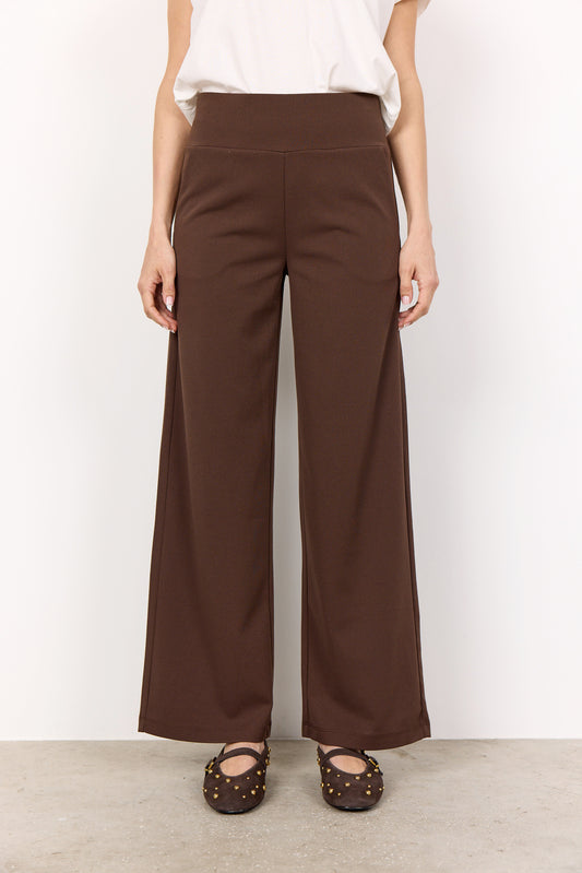 Bukser med vidde i benene (brun)