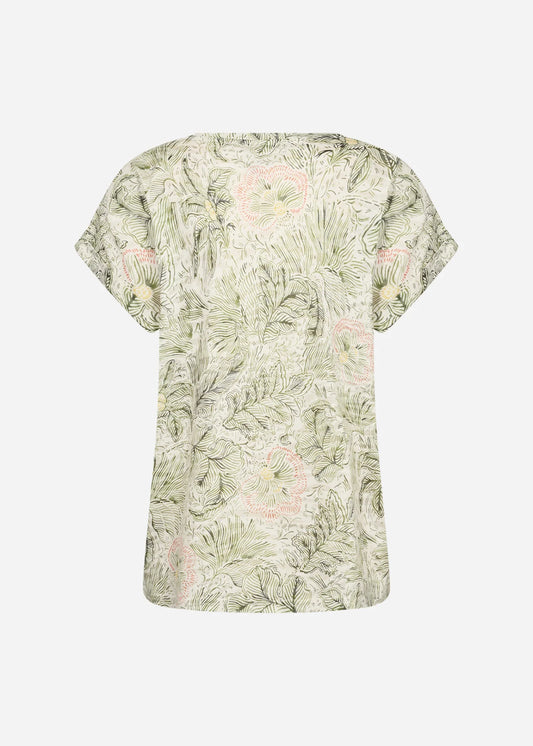 Tshirt botanisk grøn