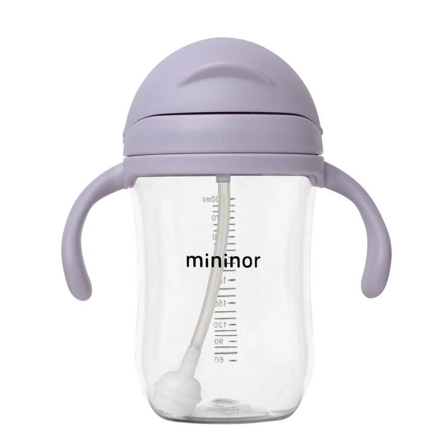 Mininor sugerørsflaske 330ml 'lavendel'