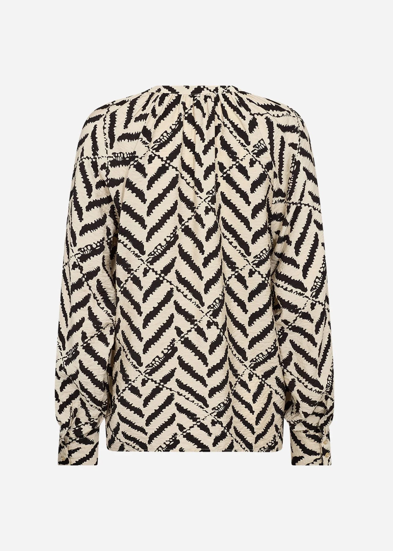 Skjorte med mønster sort/hvid