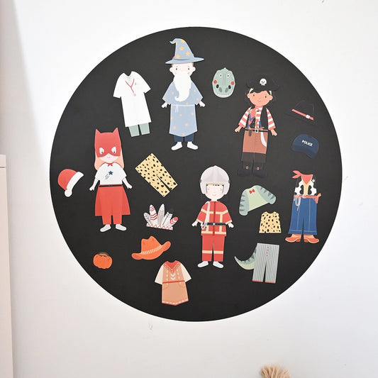 Magnetisk påklædningsdukke - kostumer