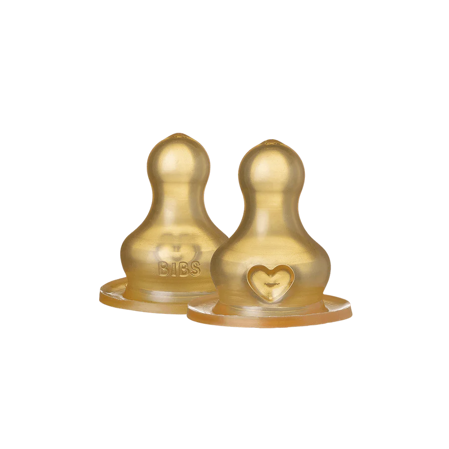 BIBS Flaskesuttehoveder med medium flow (Bottle nipples)