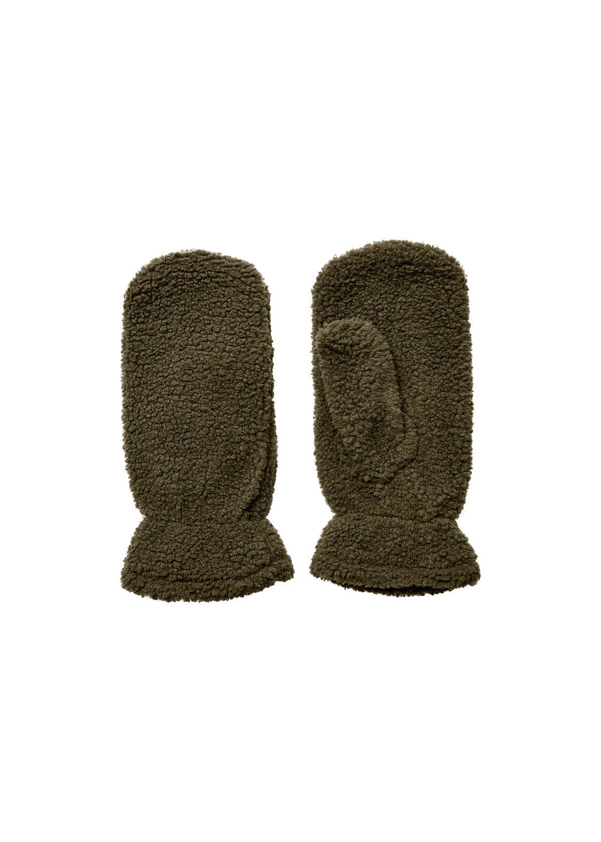 Teddy handsker (mørk oliven)