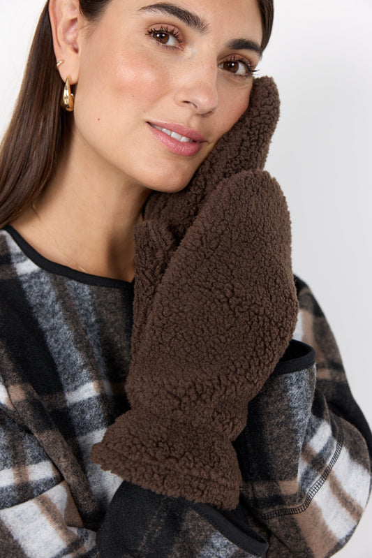 Teddy handsker (brun)