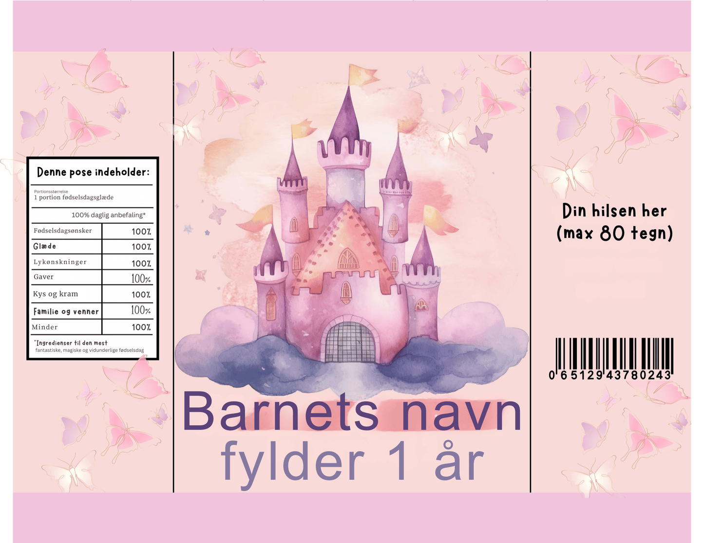Chipspose med eget design (gavepose)