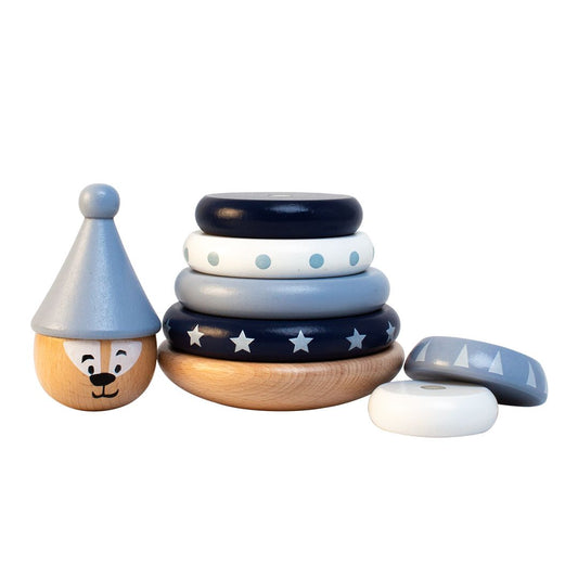 Magnetisk stabeltårn blå