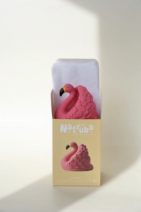 Badeand som flamingo