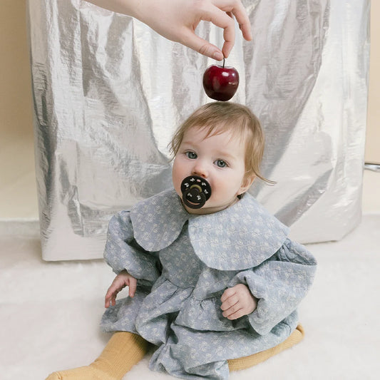 Colour Holiday Bow Sutter 2-Pak - Ivory/Plum