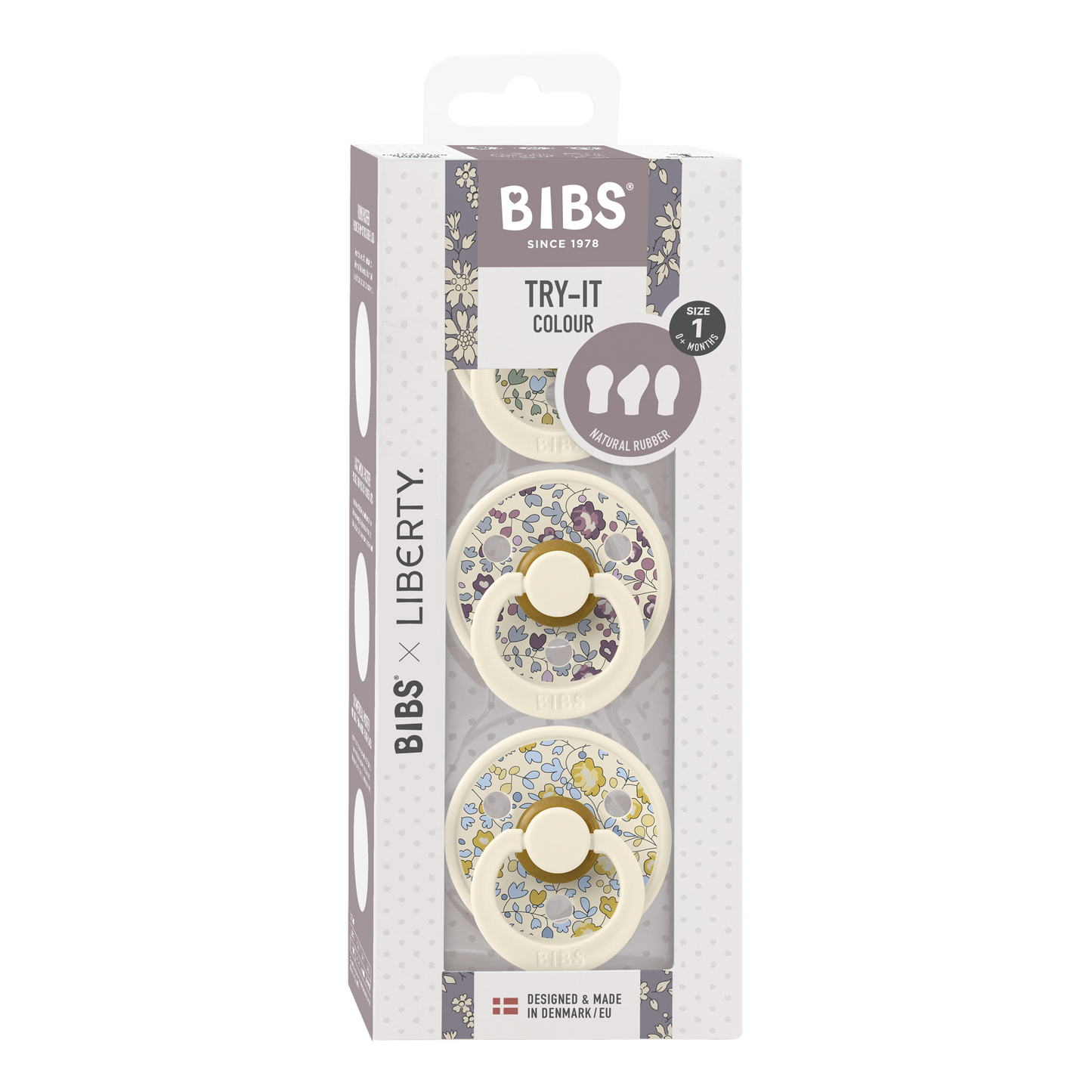 BIBS x LIBERTY Try-It 3 Pack Eloise - Ivory