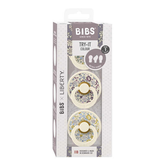 BIBS x LIBERTY Try-It 3 Pack Eloise - Ivory