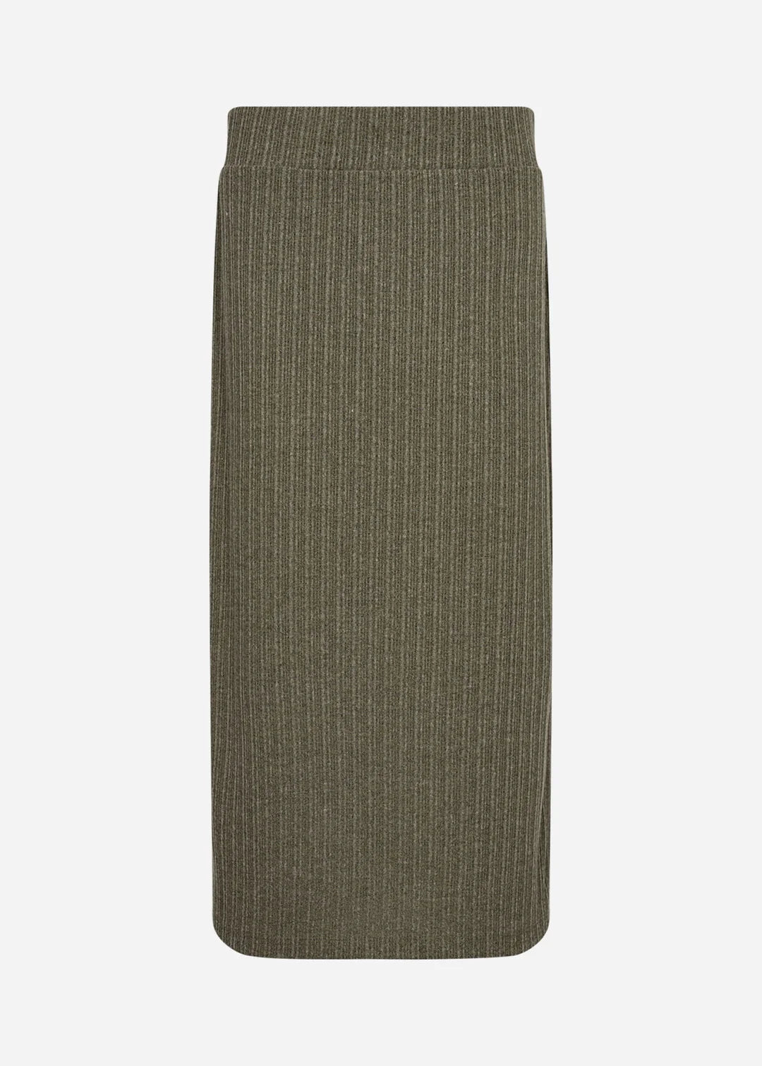Nederdel med nålestriber - oliven