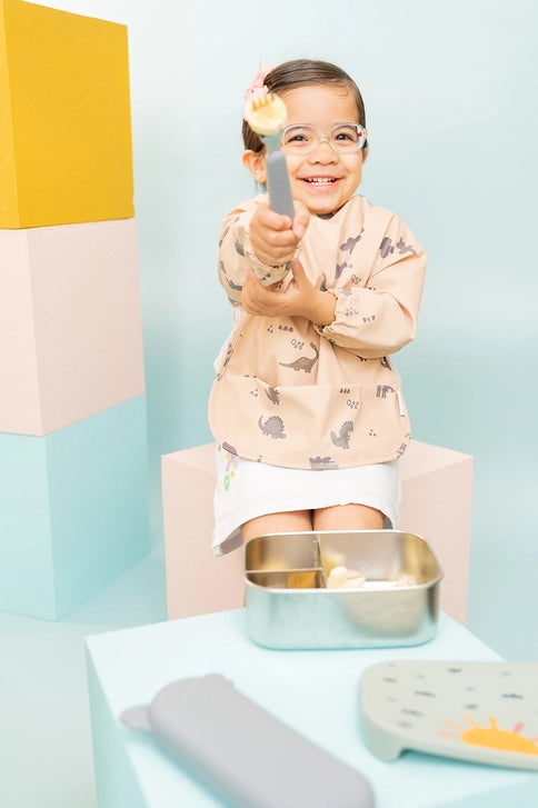 Hagesmække med ærmer