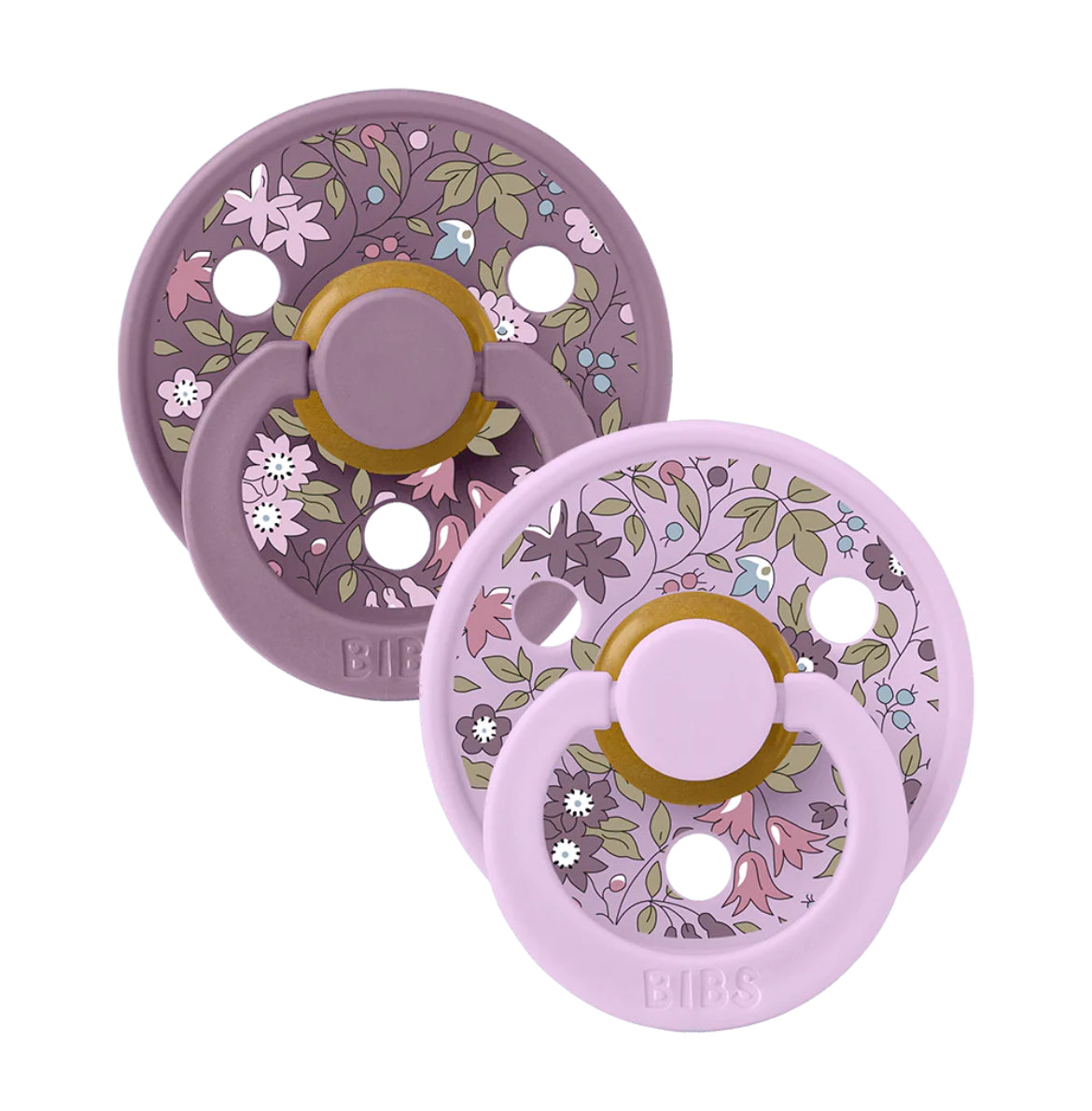 BIBS x LIBERTY Colour 2 Pack Chamomile Lawn - Violet Sky Mix