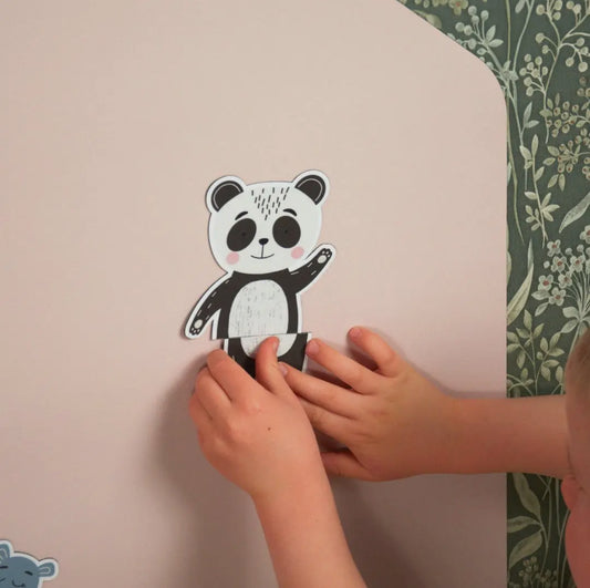 Magnetisk tavle - hus i lyserød