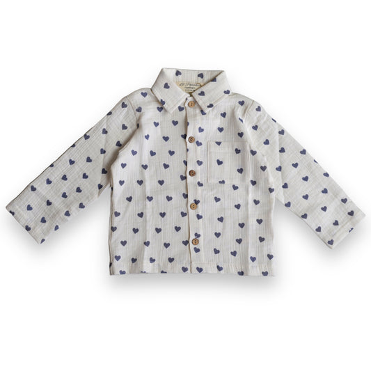Skjorte med hjerter