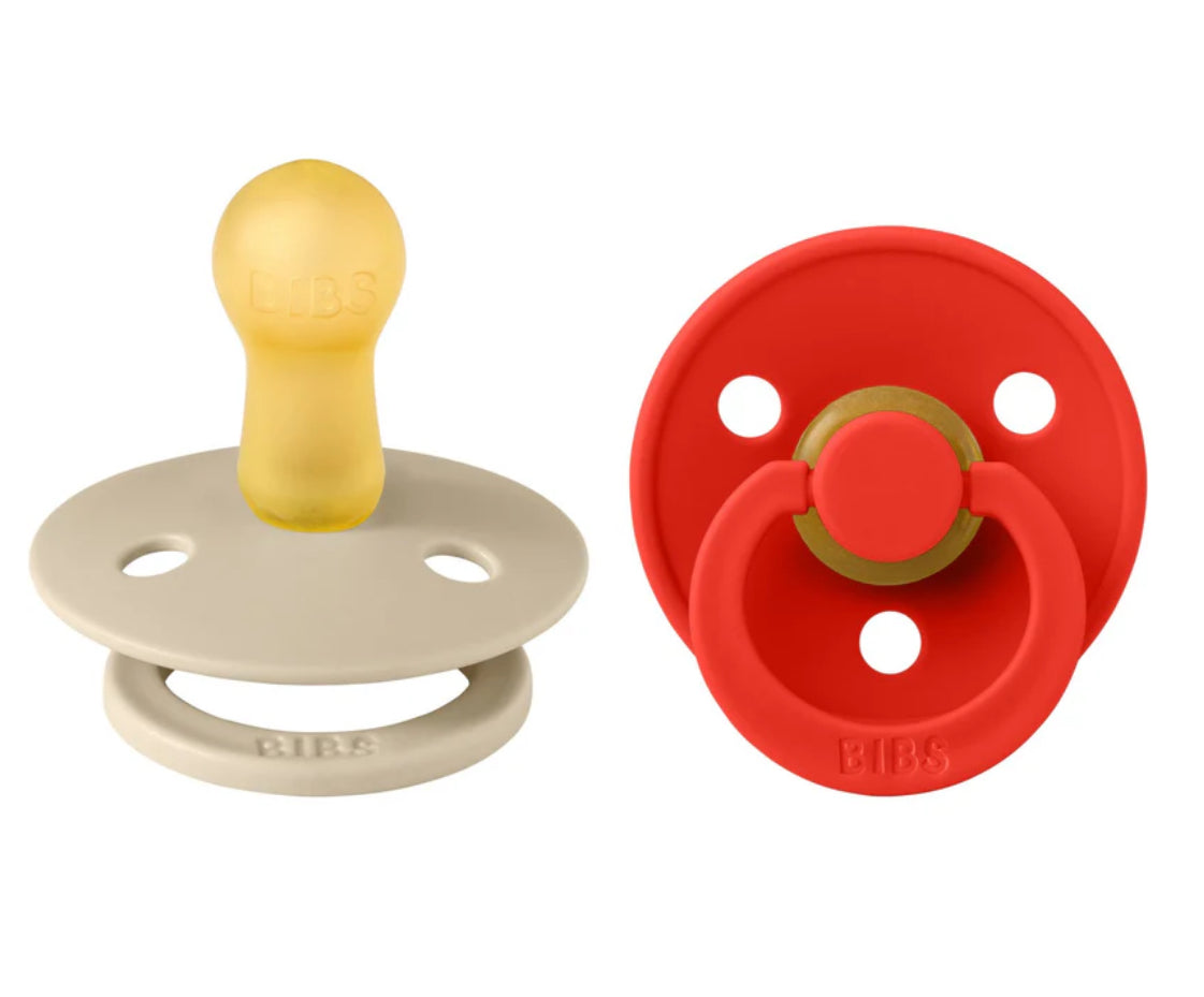 BIBS Colour 2 PACK - Vanilla/Candy Apple str 1