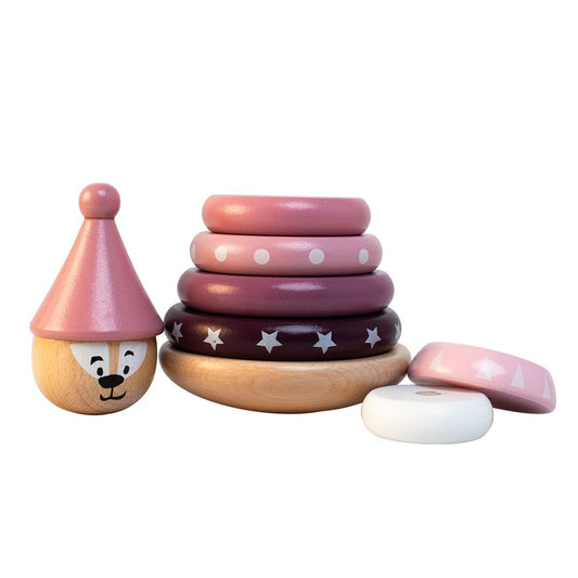 Magnetisk stabeltårn rosa