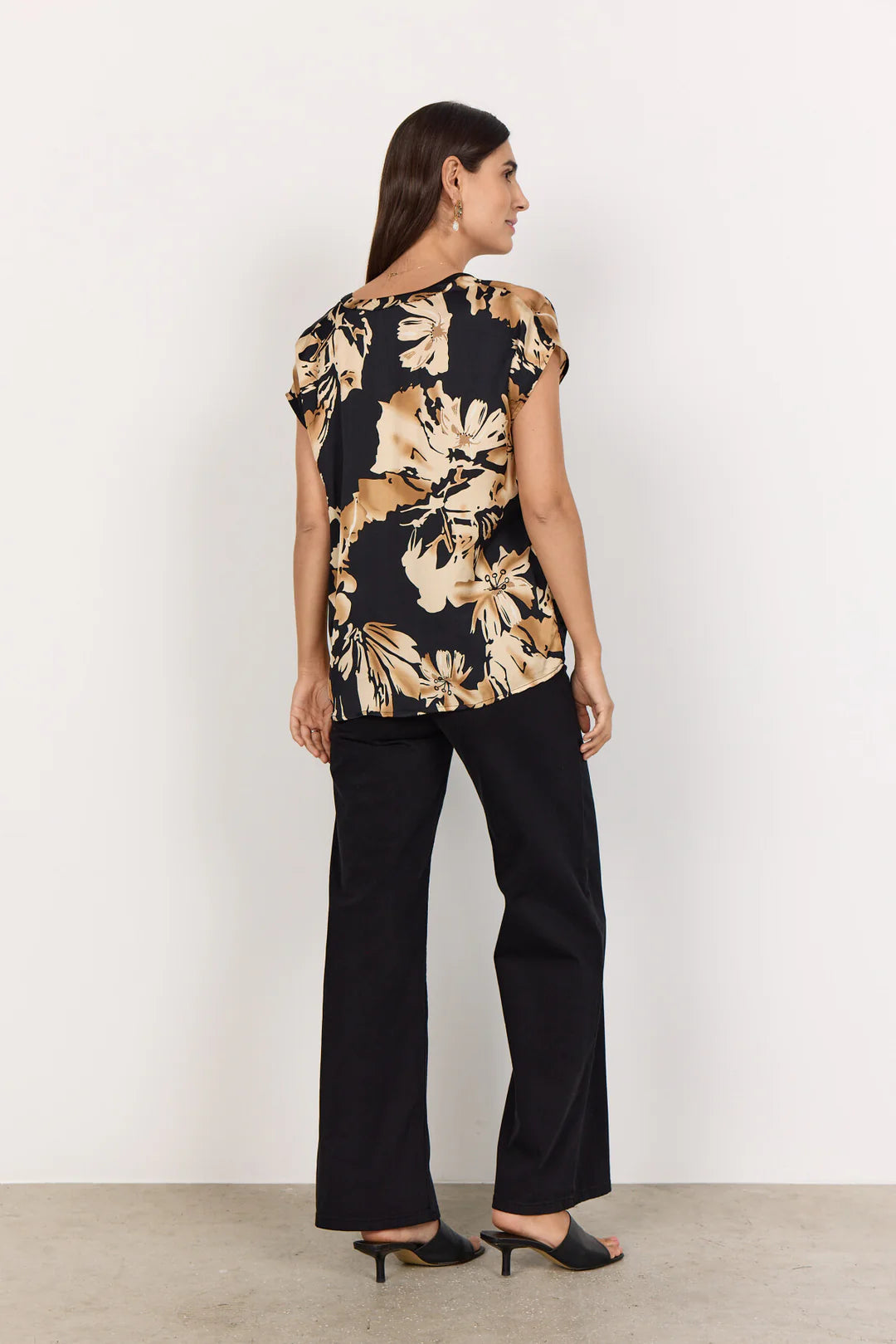 Bluse sand blomster