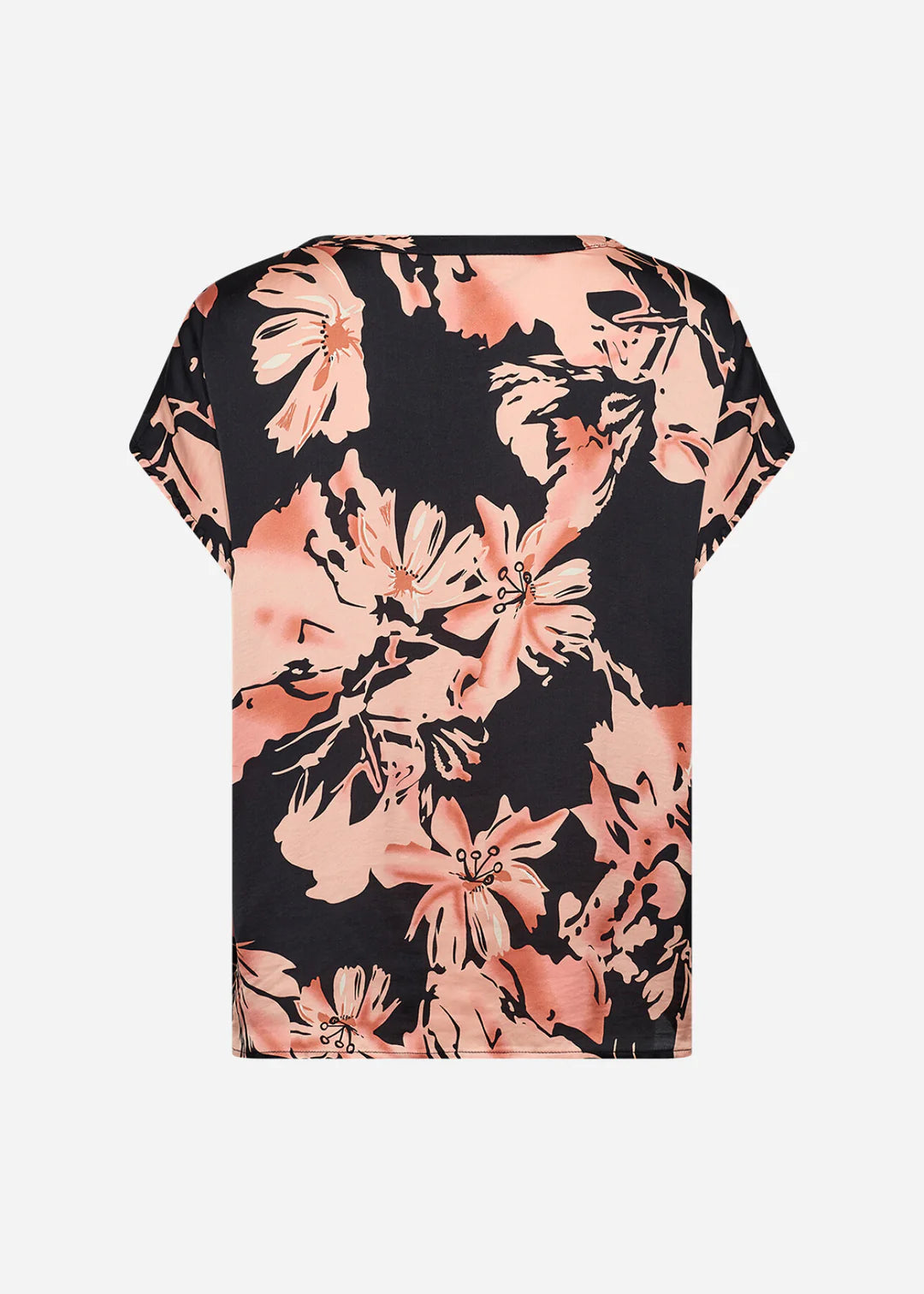 Bluse koral blomster