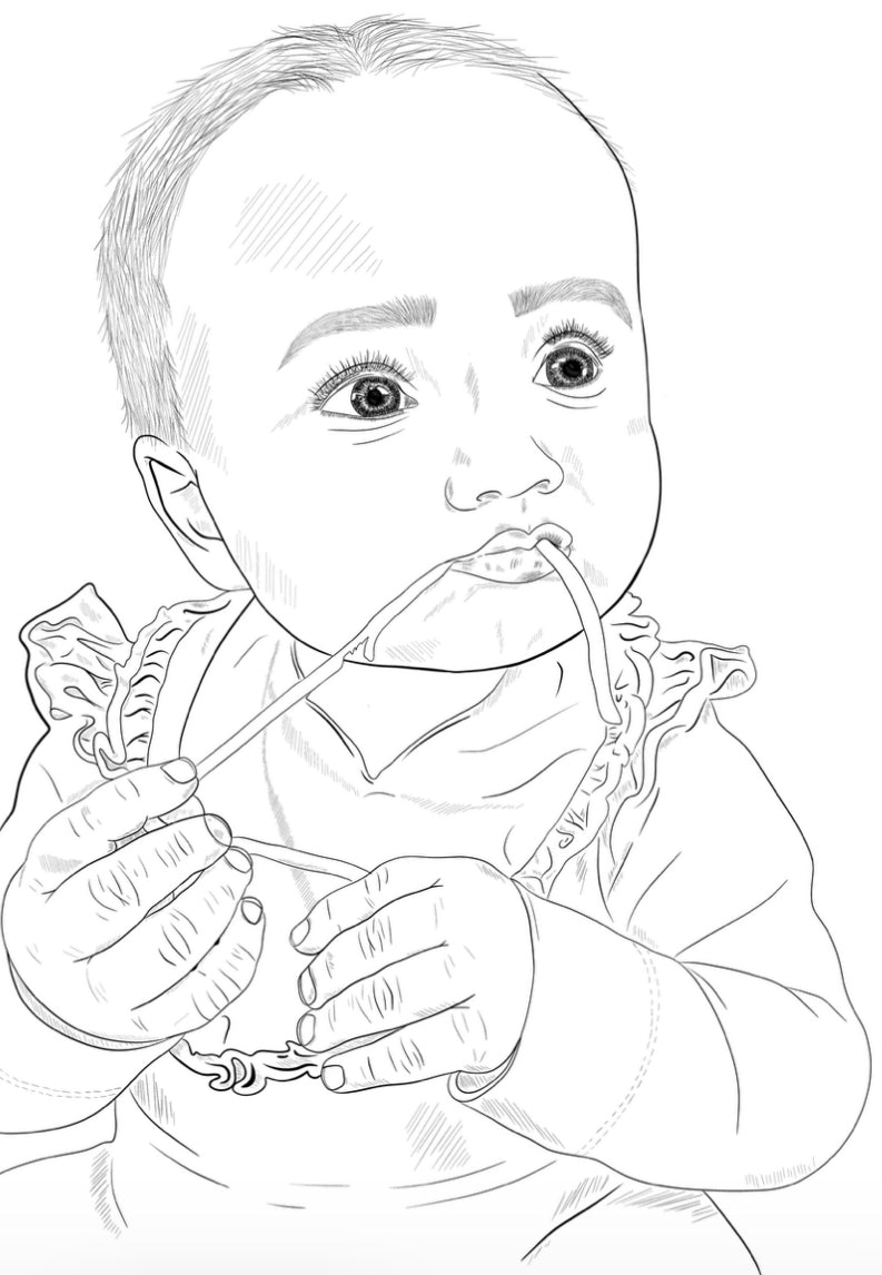 Personlig tegning af eget billede