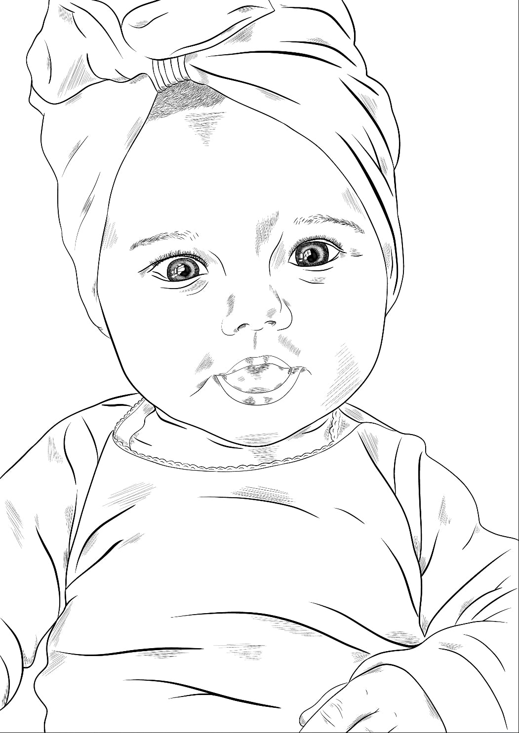 Personlig tegning af eget billede