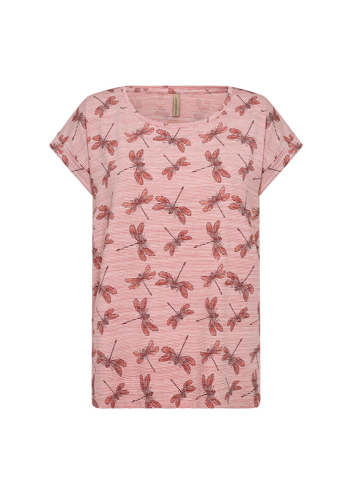 Tshirt med guldsmed - orange