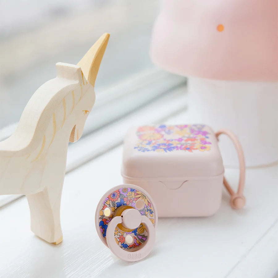 BIBS Sutteholder og steriliseringsbox - June Blossom Blush