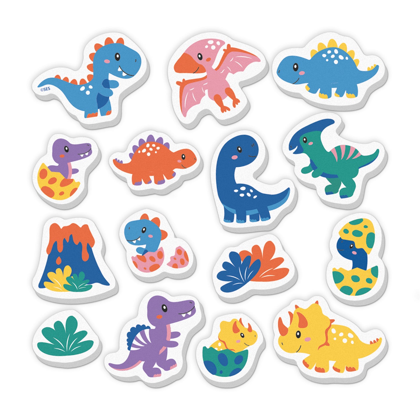 Badefigurer i skum - Dinoer