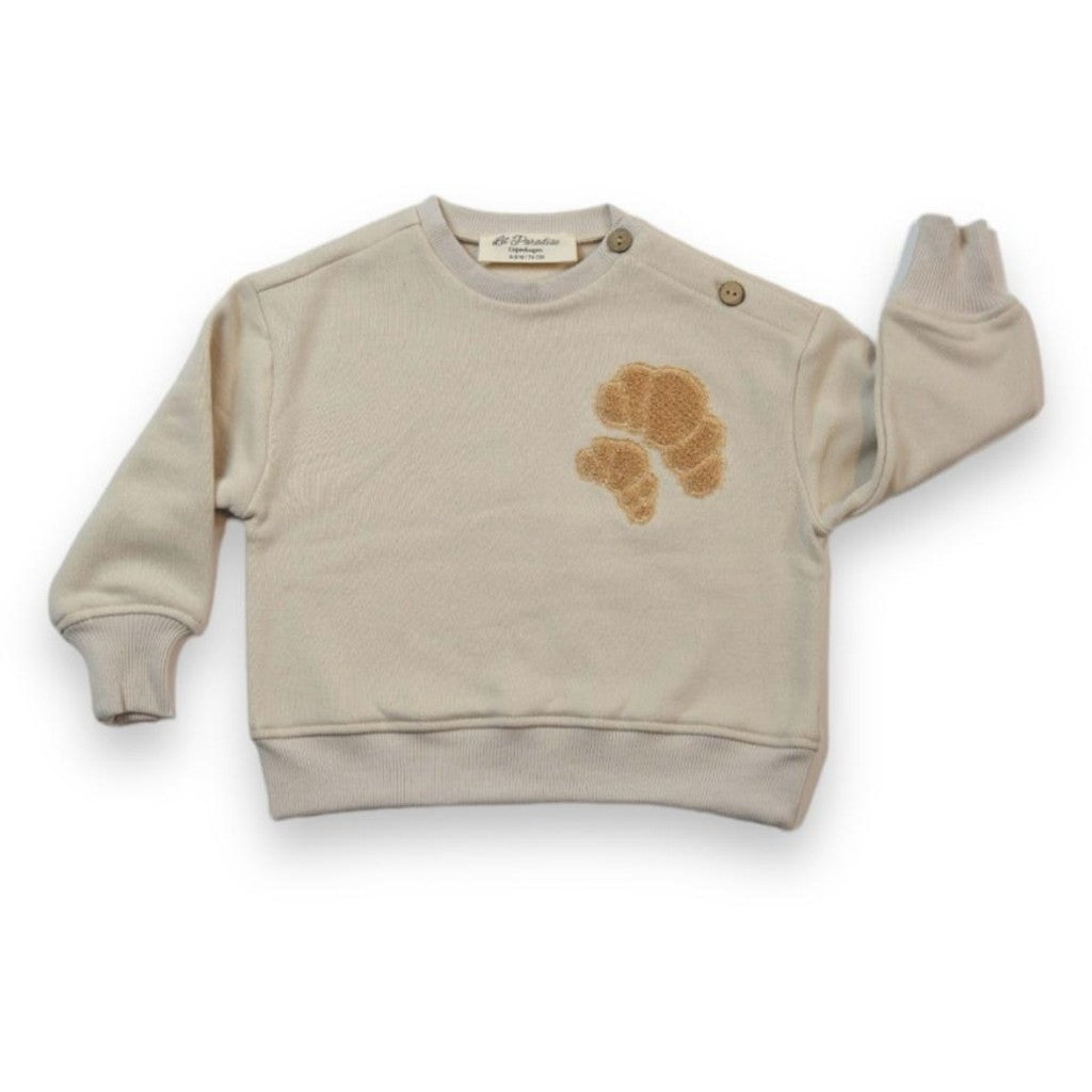Sweatshirt med croissant fra Lil' Paradise Copenhagen