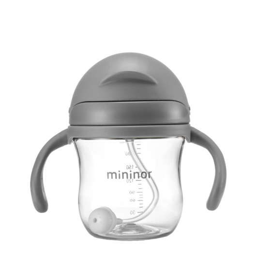 Mininor sugerørskop 220ml 'Grey Seal'
