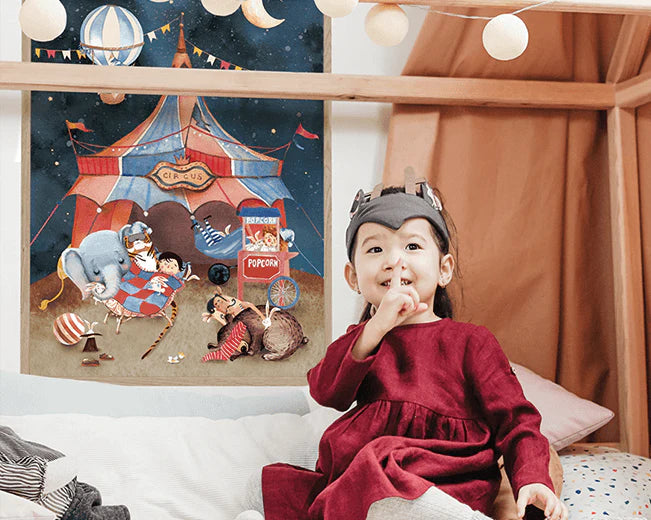 Cirkus dag&nat børneplakat