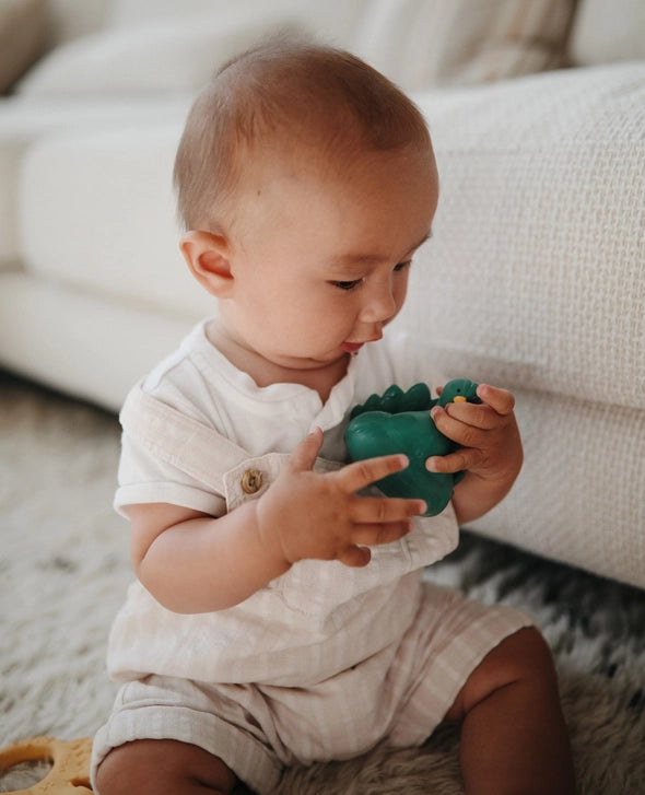 Badeand som påfugl - grøn