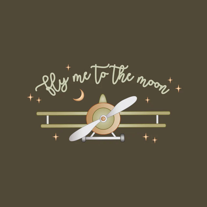 Fly me to the moon kortærmet body