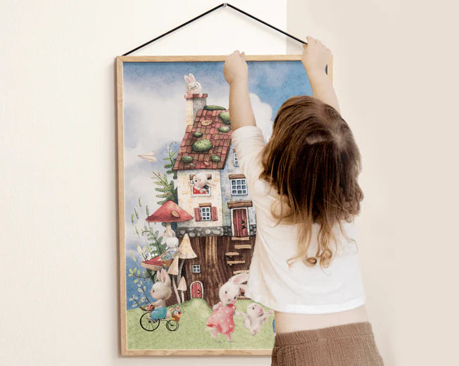 Kanin dag&nat børneplakat