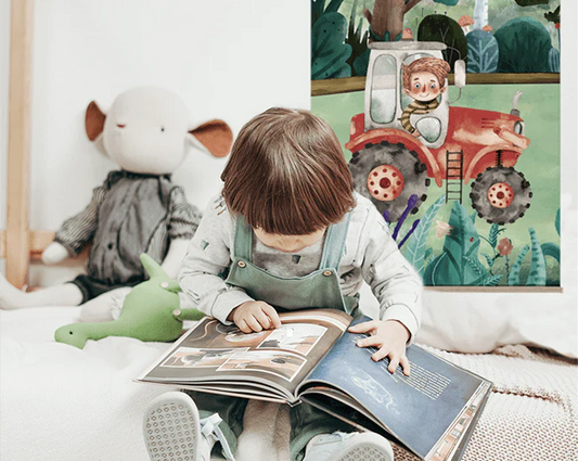 Traktor dag&nat børneplakat