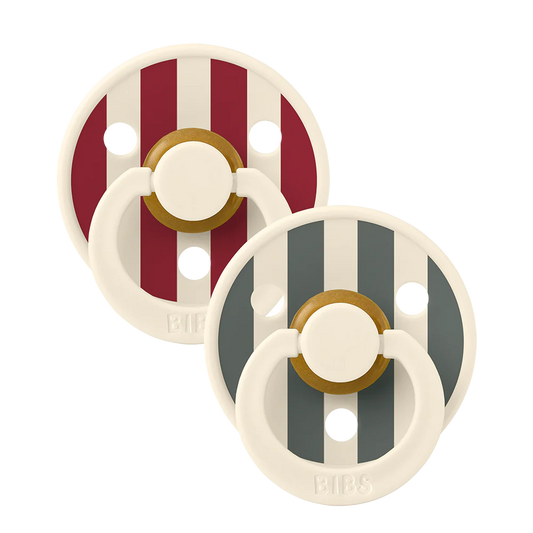 BIBS Studio Colour 2 Pack Block - Ruby Pine Mix
