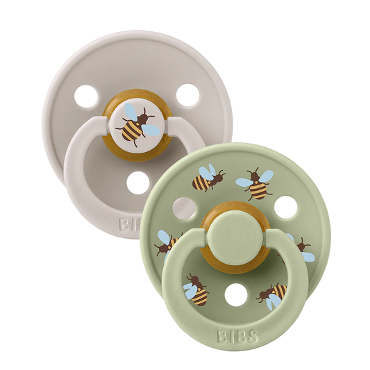 BIBS Studio Colour 2 Pack Bumblebee - Mushroom/Sage