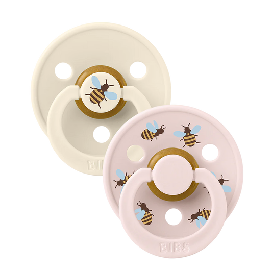 BIBS Studio Colour 2 Pack Bumblebee - Ivory/Petal