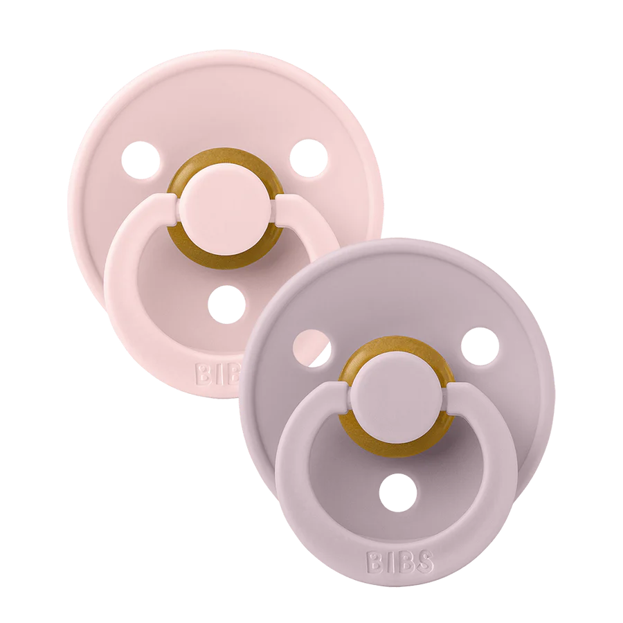 BIBS Colour 2 PACK - Blossom/Dusky Lilac str 1