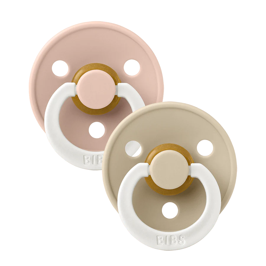 BIBS GLOW Colour 2 PACK - Blush/Vanilla