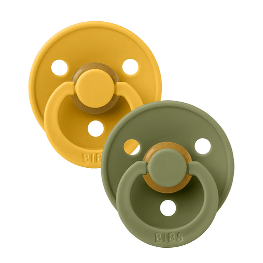 BIBS Colour 2 PACK - Honey Bee/Olive