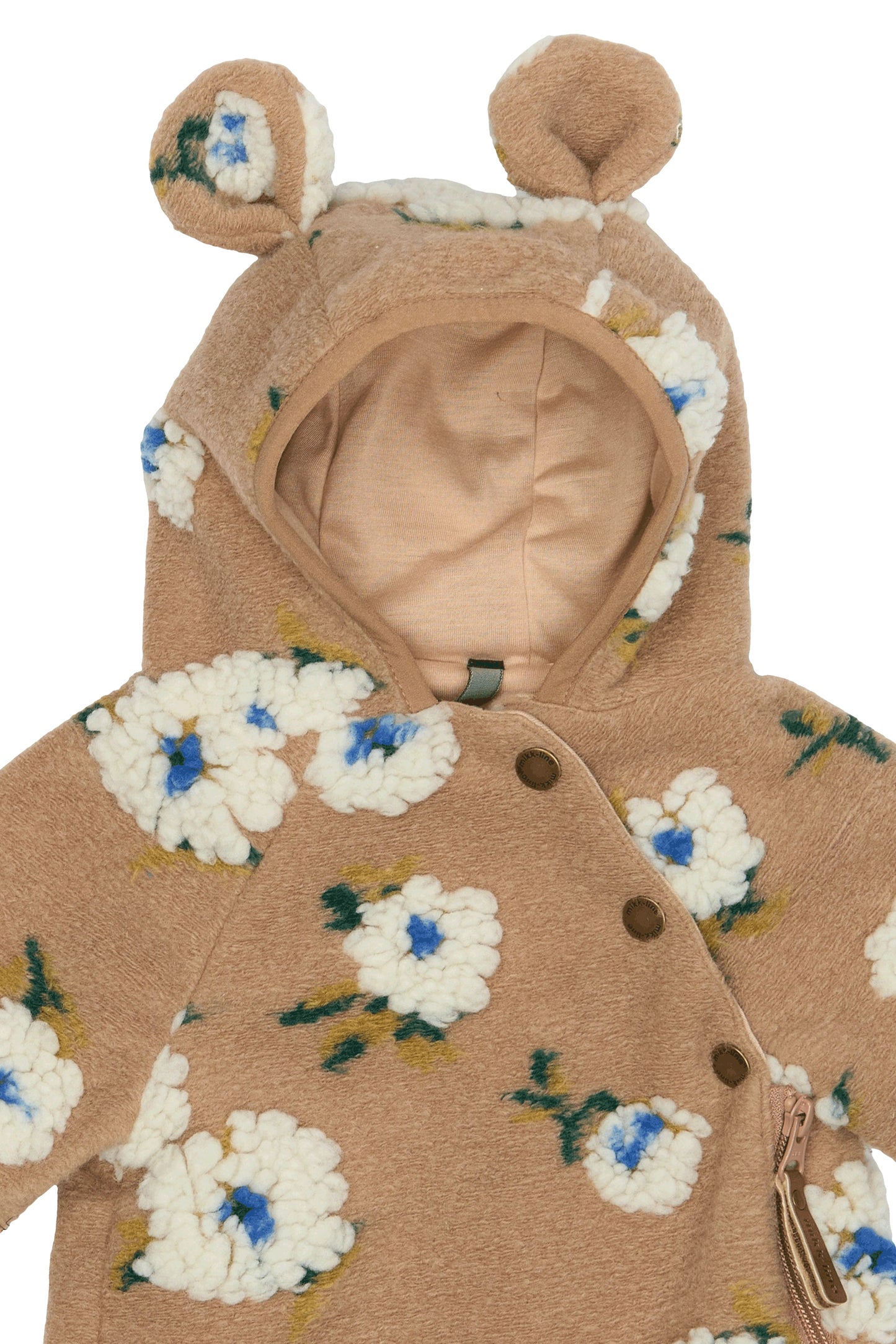 Teddy heldragt med blomster