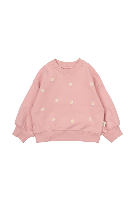 Sweatshirt med margueritter