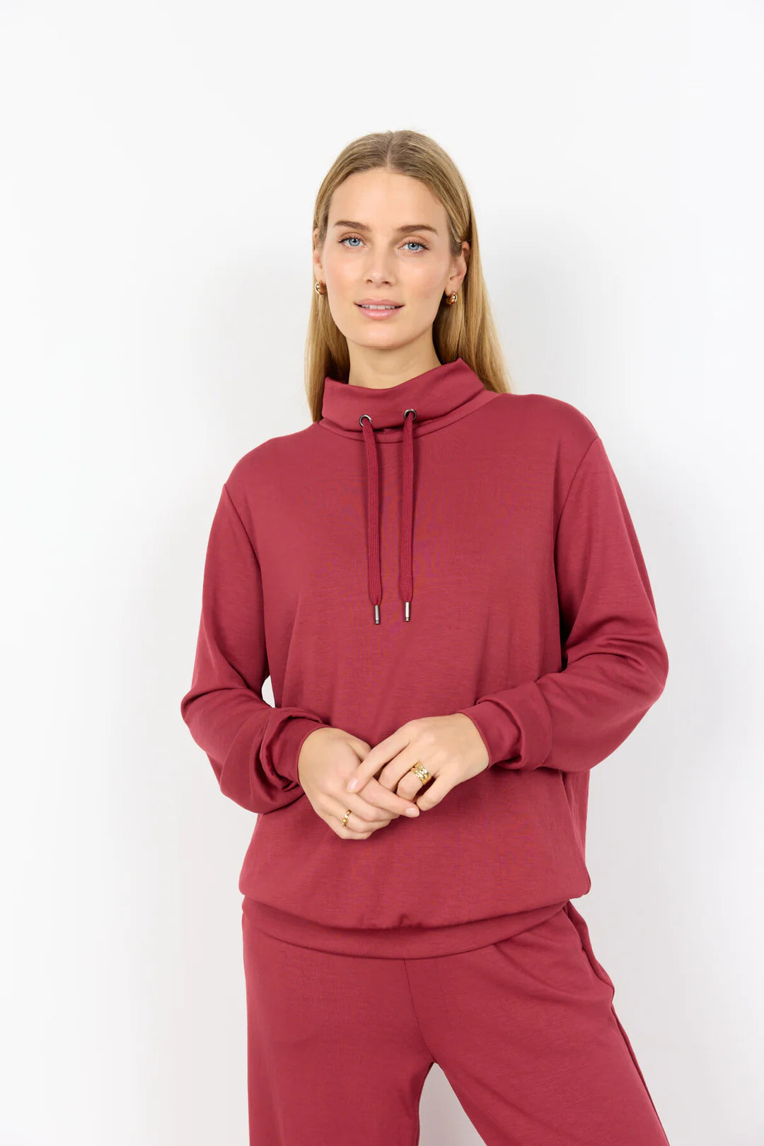 Sweatshirt (mørk rød)