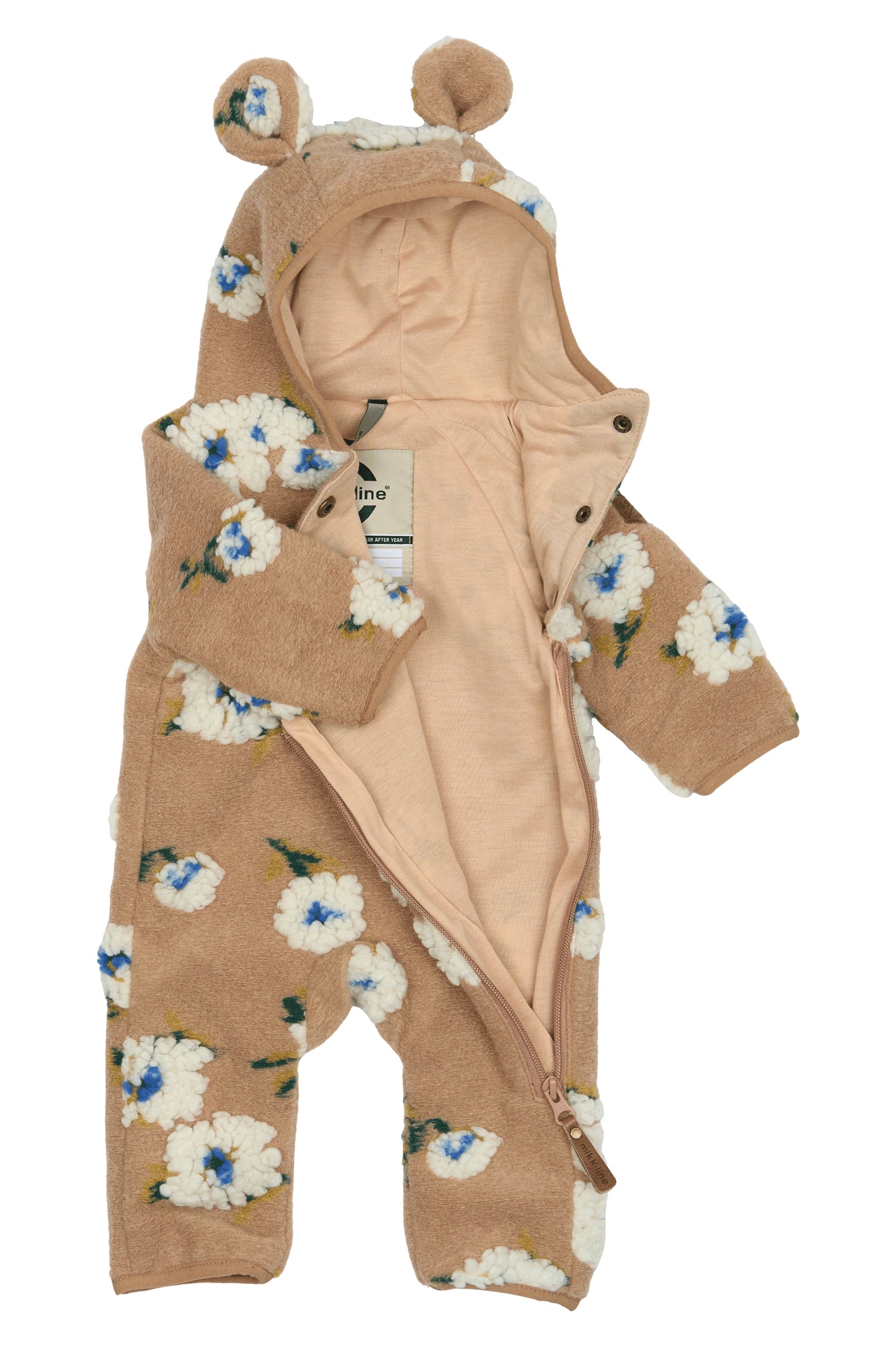 Teddy heldragt med blomster